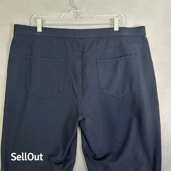 J.Jill Pants Women's Plus Sz 2X Slim Leg Pant Blue Stretch Business Casual Comfy - Picture 6 of 12